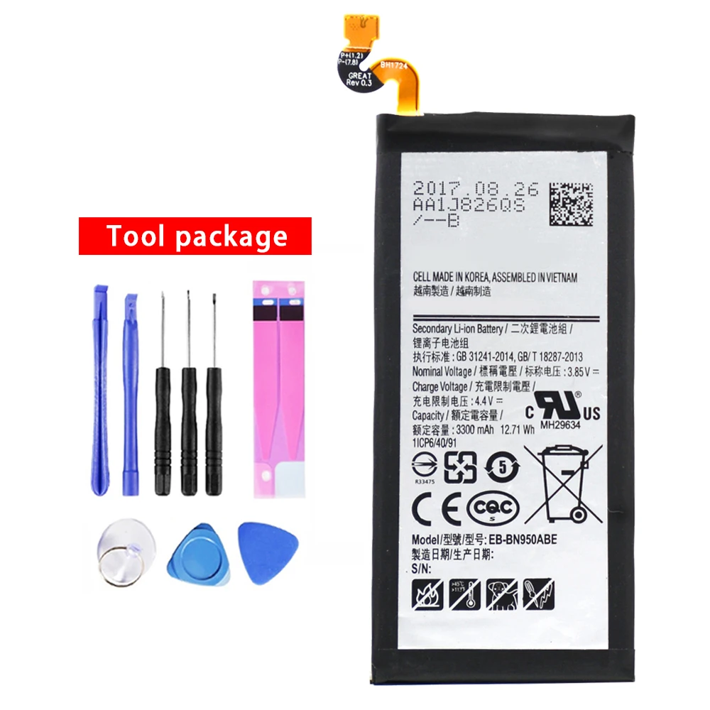  EB-BN950ABE для Samsung Galaxy Note 8 N950 N950F N950U N950N литий-ионная аккумуляторная батарея Accu