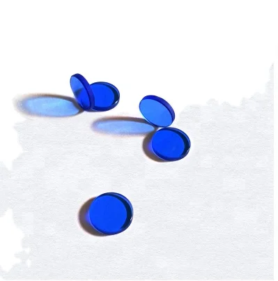 Factory Custom Polished Blue Filter Glass Panel QB21 BG38 For Camera Lens