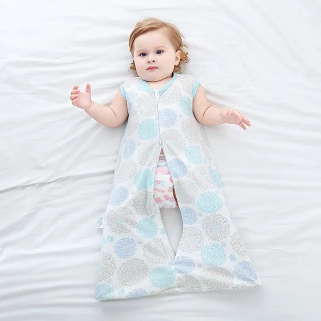 Customized 100% Cotton Kids Baby Sleep Bag Baby Zip Baby Sleeping Bag kids sleeping bags
