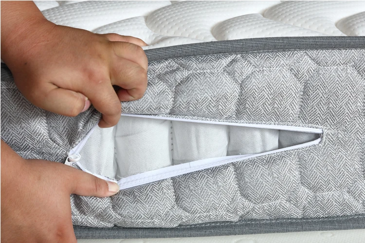 Manufacture Mattress Factory making Single Double Size Tight Top King Size Spring Mattress Pocket Spring Roll Up Mattress