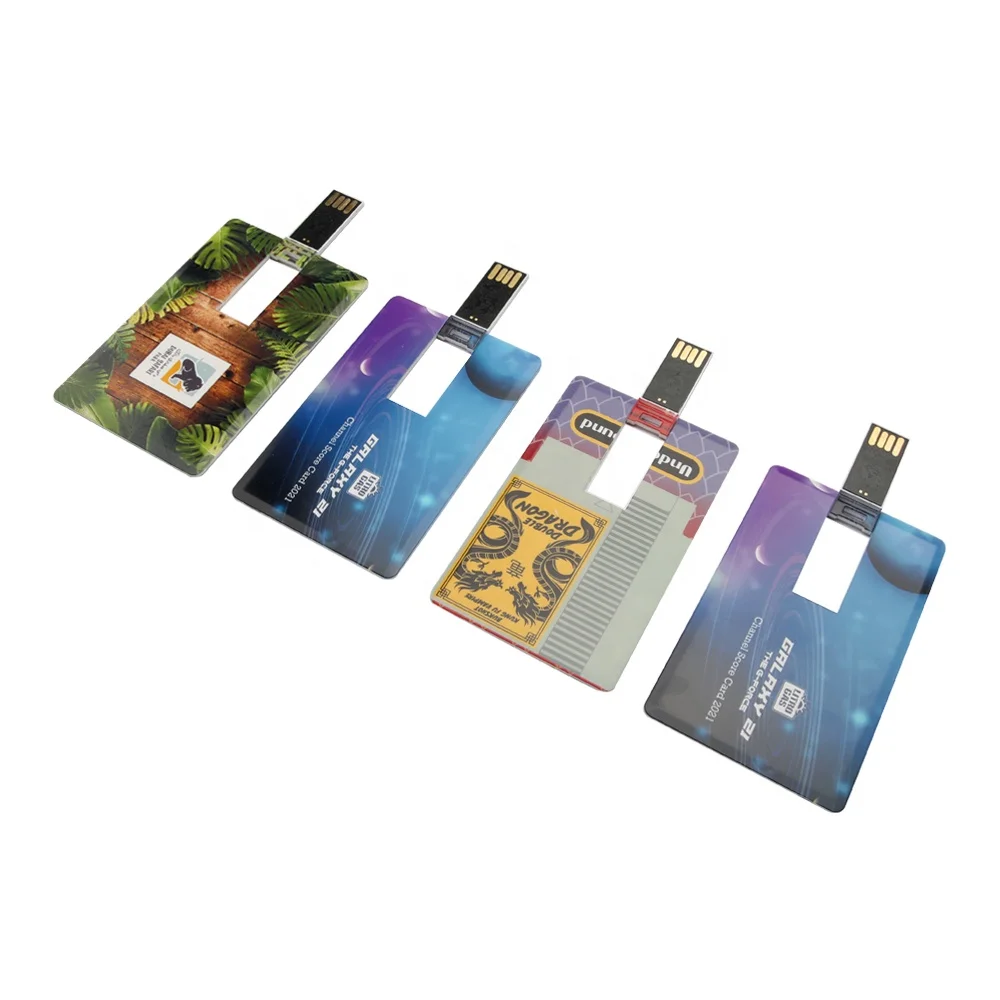 Customised greeting 2.0 promotion gift mini slim model 1gb white flit memory flash credit card usb type pen drives 32gb