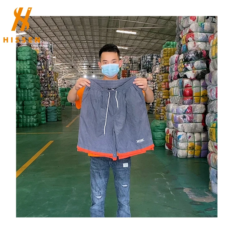 Wholesale Men With Slits Sublimation Printed Shorts second hand clothes used clothes bales from uk