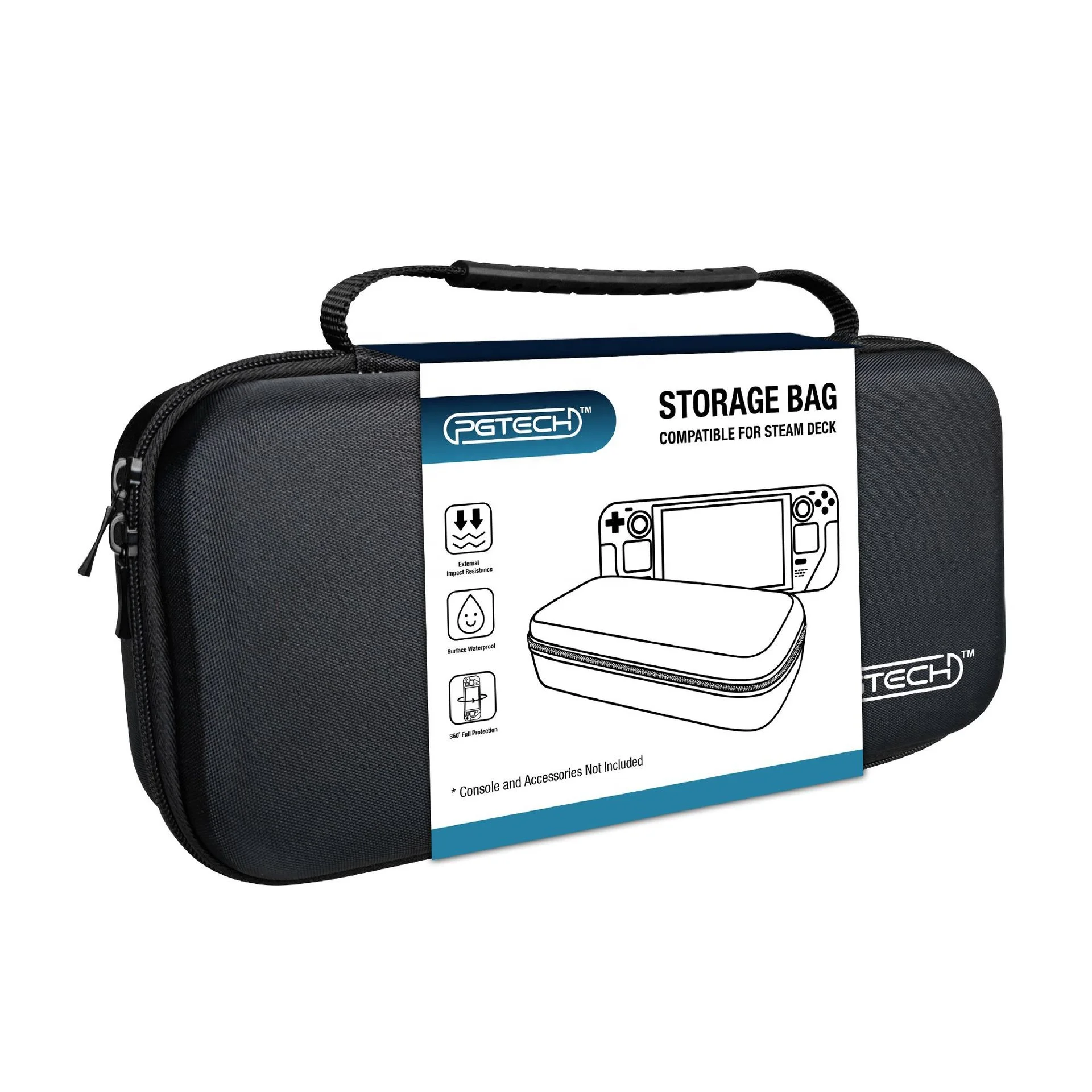 GP-807 Portable Carrying Case For Steam Deck Dust-proof Storage Bag Handbag Pouch