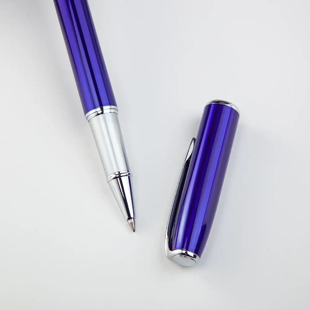 Custom Logo Creative Printed Office & School Use Spring Metal Liquid-Ink Gel Ink Pen