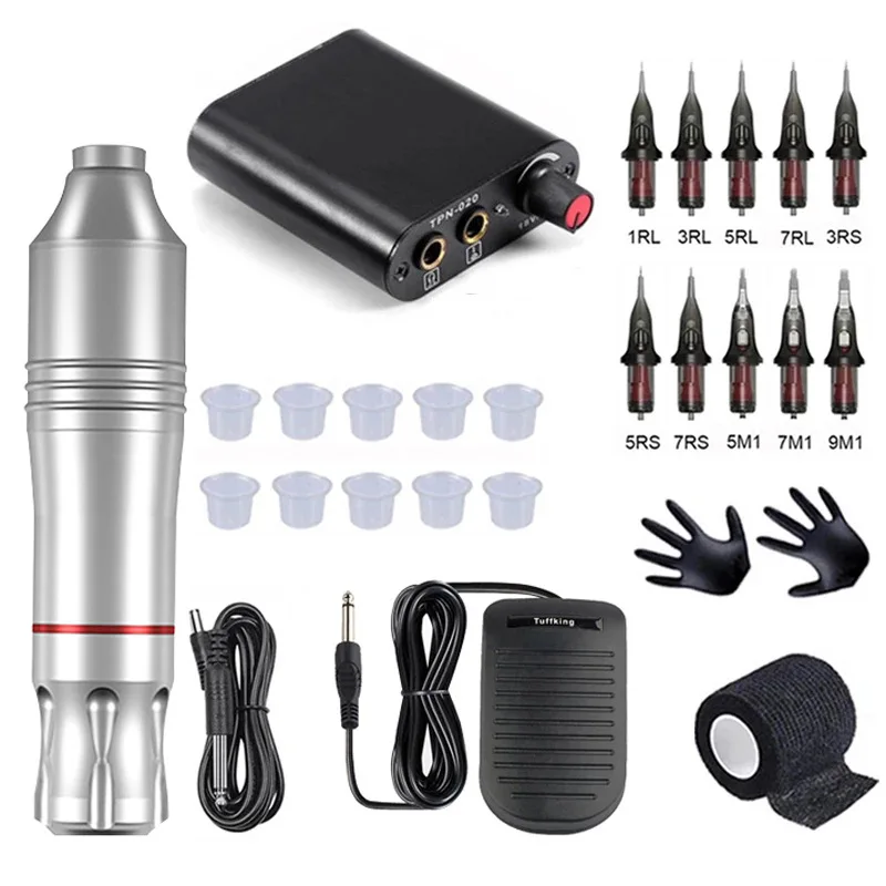 Hot Sales High Quality Tattoo Machine Set Body Art Complete Full Professional Tattoo Machine Kit