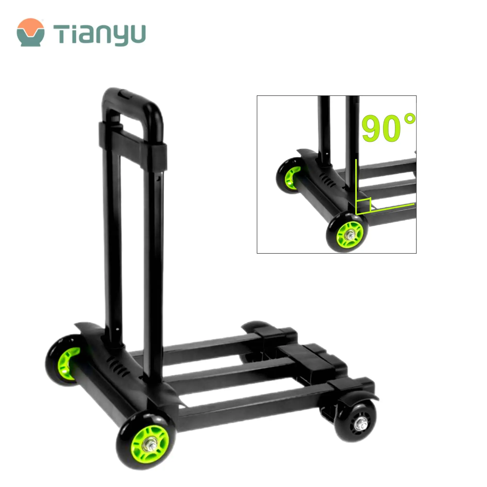 100kg Load Capacity Multi-Functional Portable Folding Hand Truck Luggage Cart Trolley Dolly