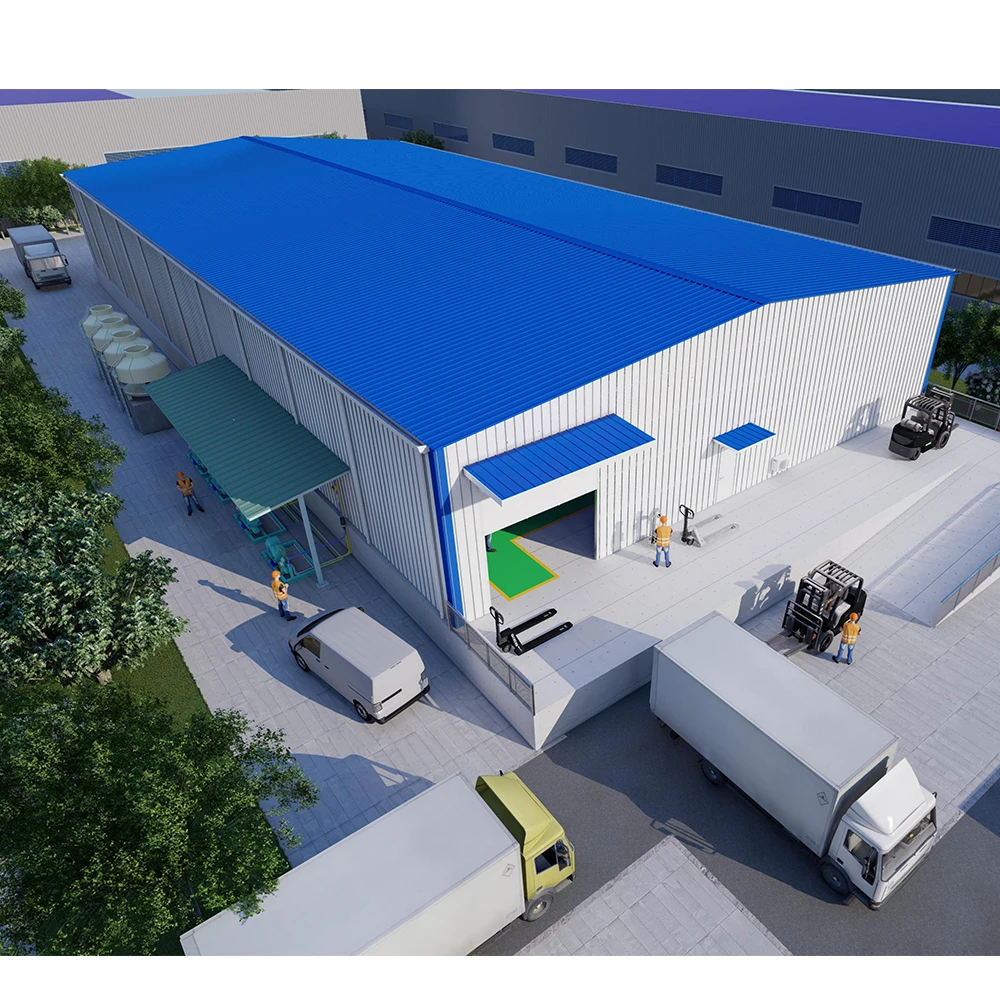 The Best Price Low Cost Light Metal Building Prefabricated Steel Warehouse Industrial Cold Storage Shed Warehouse