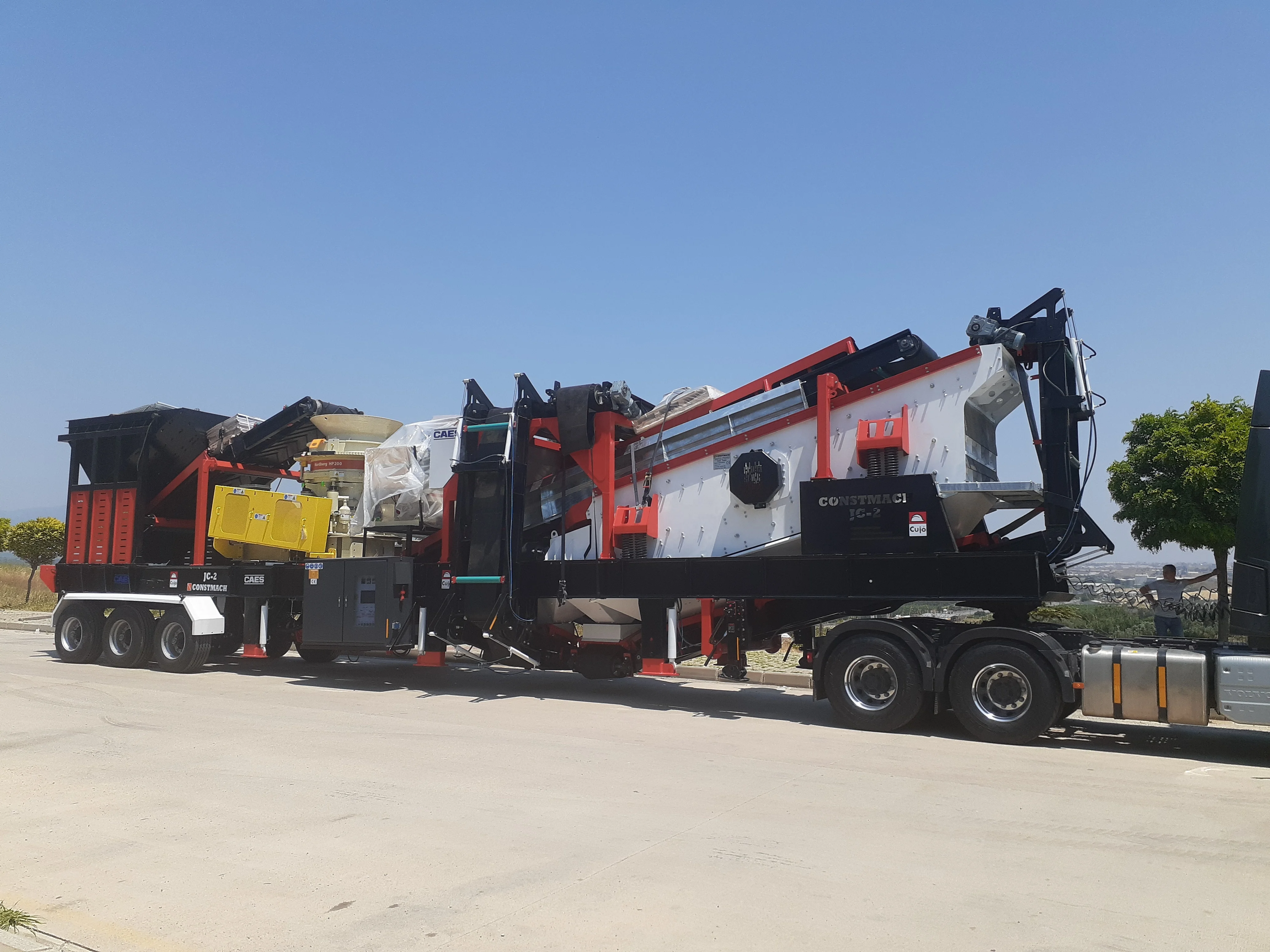 120-150 tph JC-2 MOBILE HARD STONE CRUSHING PLANT, BEST PRICE !