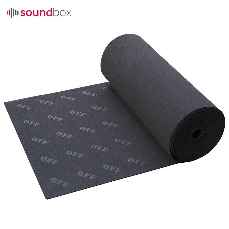 High Density Acoustic Insulating Material Noise Insulation Soundproof Gym Flooring Mat Sound Deading Material