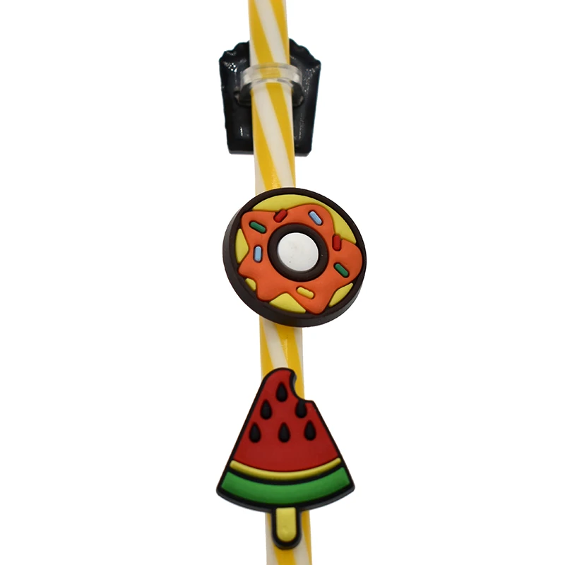 Factory directly game straw topper charms cool silicone straw cover drinking charms for bar