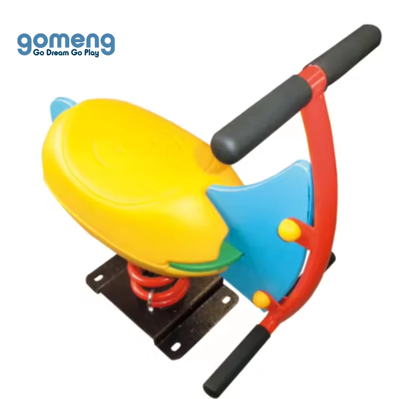 Popular animal style children playground spring rider ,garden outdoor playground spring rider toys