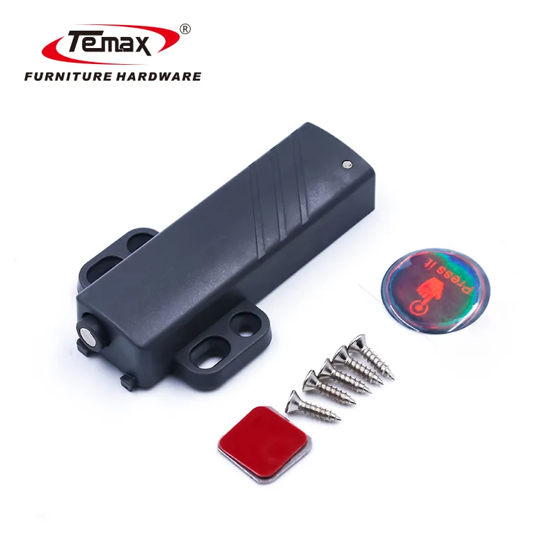 Temax with lock or iron sheet magnetic head push to open soft open door damper furniture accessories