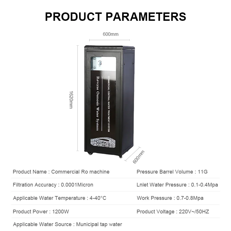  Nobana 1600G Коммерческая RO система очистки воды для коммерческого