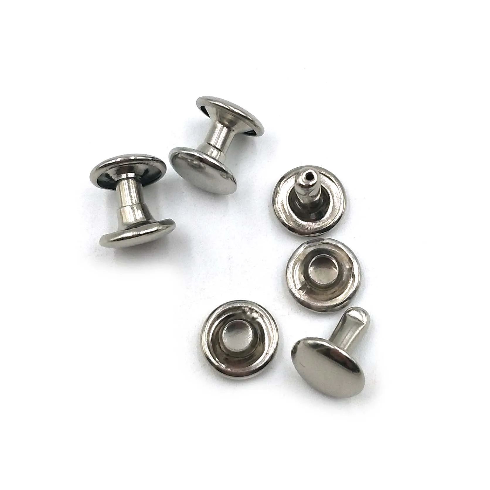Customized Professional Good price of Stainless Steel Double Cap rivet for handbags clothing and shoes