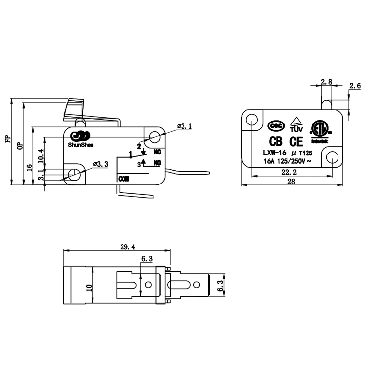 Promotion of free samples of various durable use limit DC micro switches