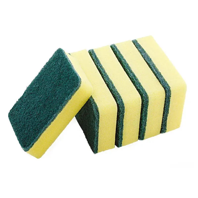 Customized Kitchen Natural Compostable Fabric Magic Dish Washing Cleaning Sponge Pad