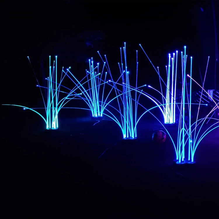Factory Price Outdoor Landscape Decorative Optical Fiber Light Outdoor Ip65 Waterproof Garden Led Fiber Optic Light