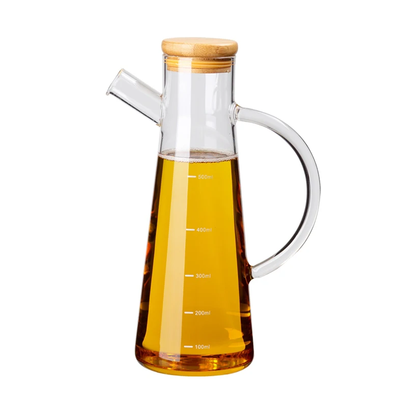 New product glass kitchen oiler sauce Olive oil jar 500ml