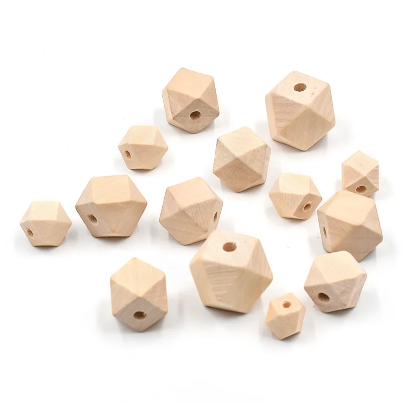  Eco Friendly Natural Colored 8Mm 25Mm Wooden Beads For