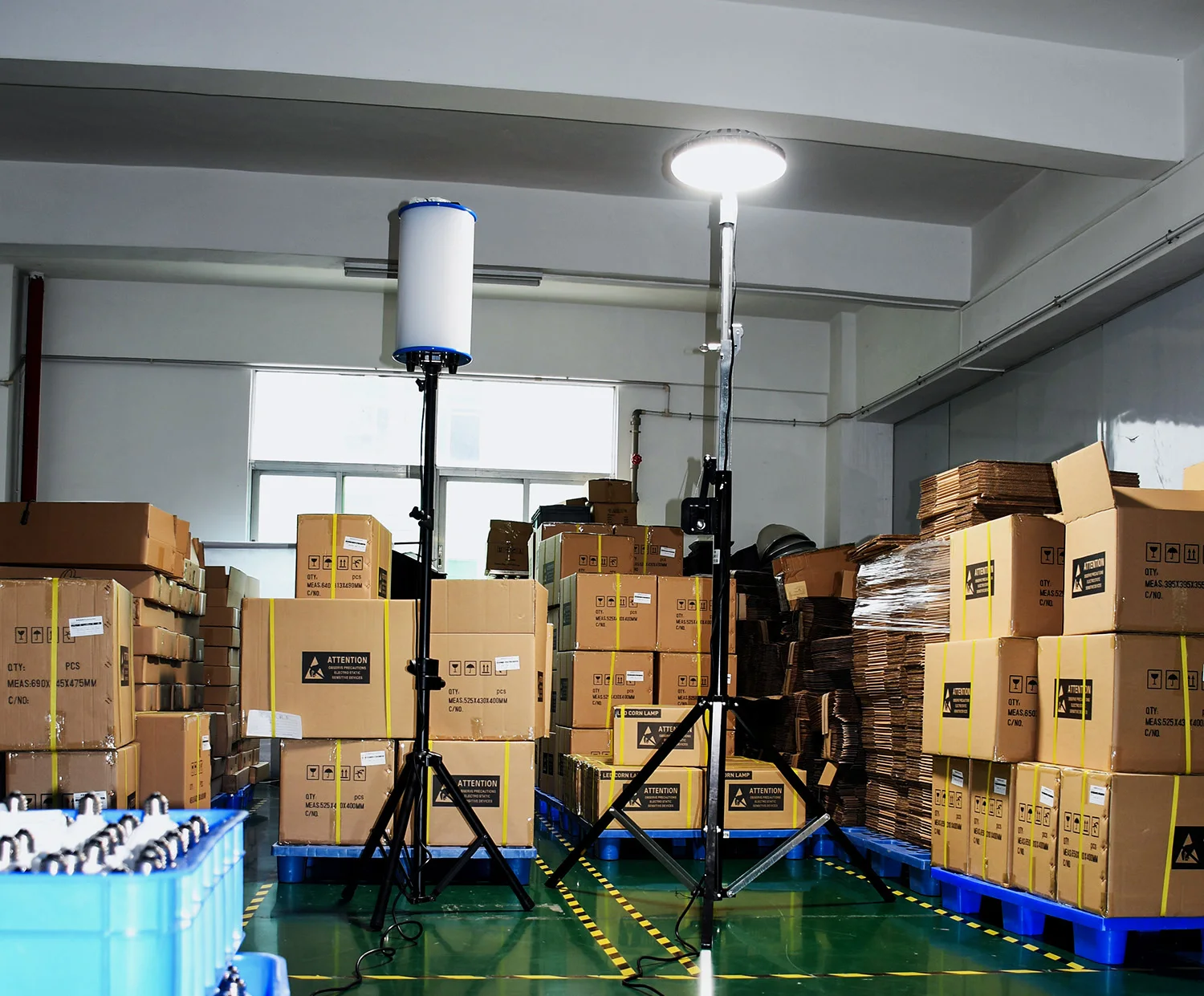 New 300W night time led Portable Tripod Work Light tower remote area lighting for Construction site emergency