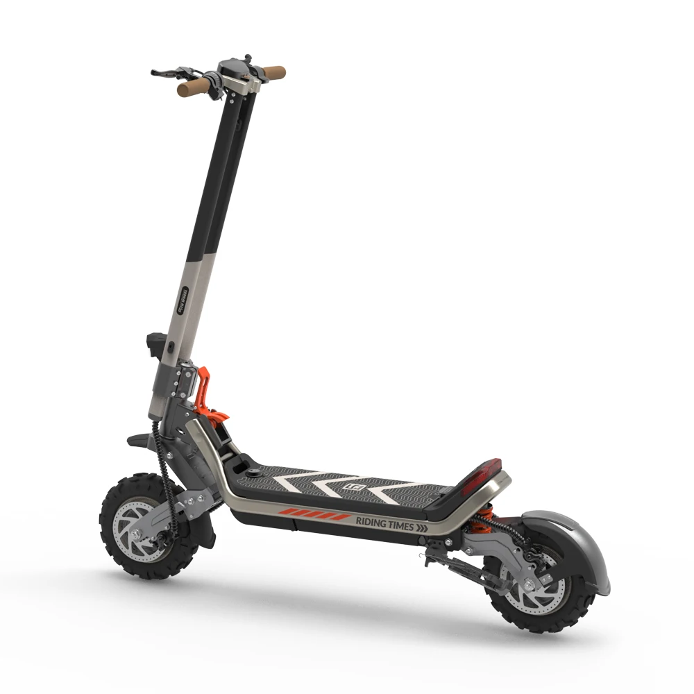 Regeneration Off Road Double Motor Folding Scooter Electric Mobility Wide Fat Tire Electric Scooter For Men