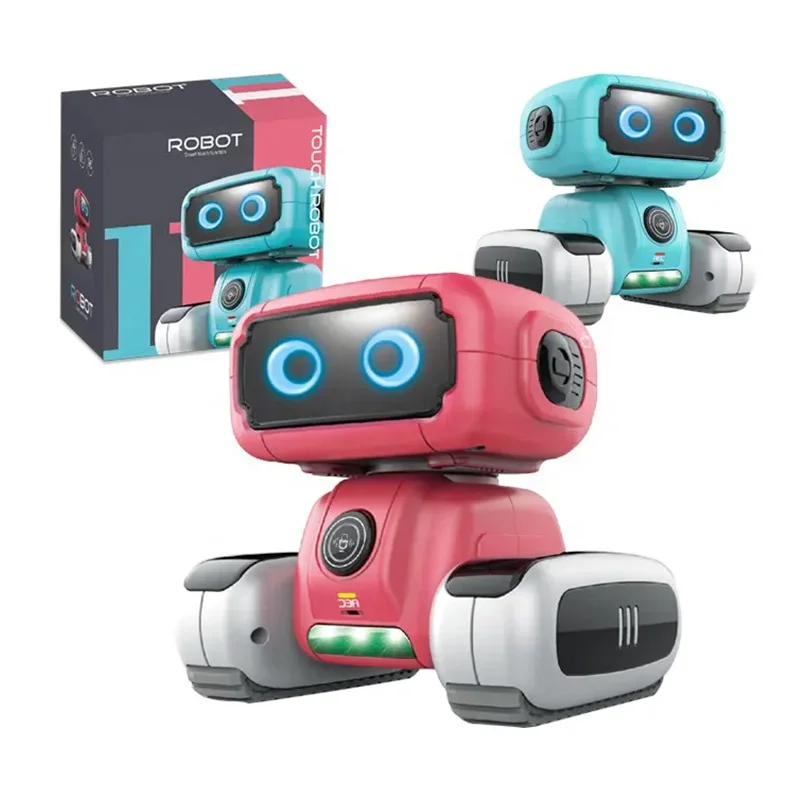 Kids smart touch interactive robot toys electric mini plastic toy musical robot