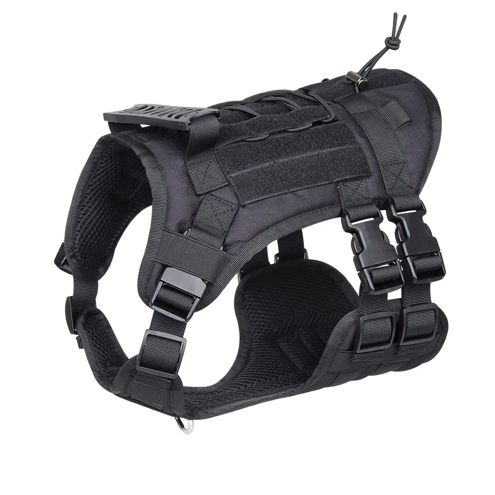 Pet Supplier Outdoor Training Vest Pet harness No pull Tactical Dog harness with Soft Mesh Padding