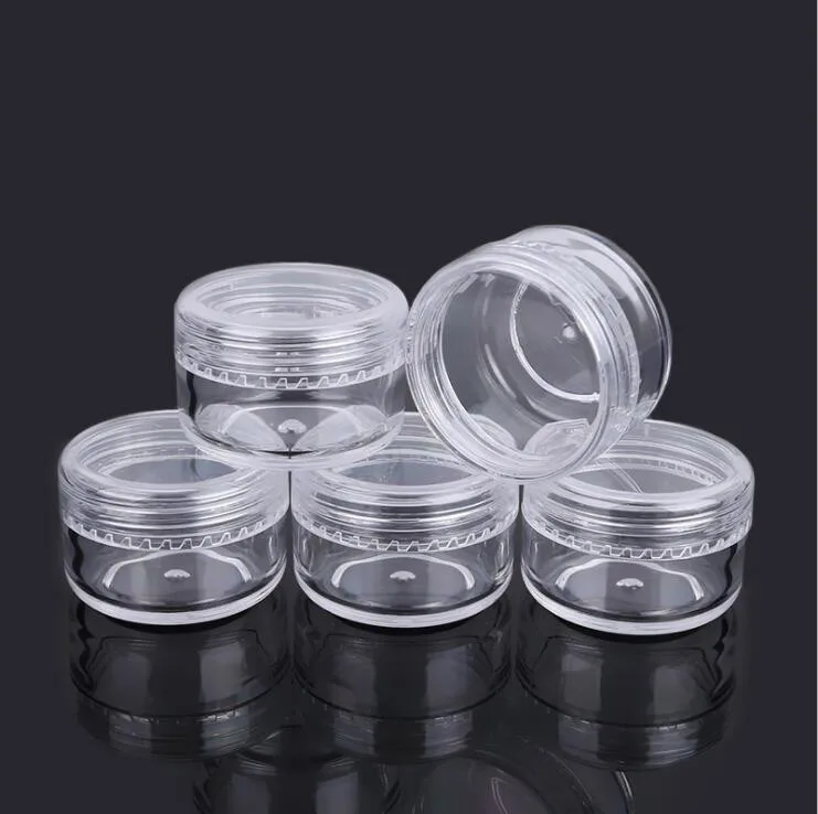 Wholesale 3g 5g 10g 15g 20g Plastic PS Facial Cream Container Mini Jar Cosmetic Eye Cream Jar