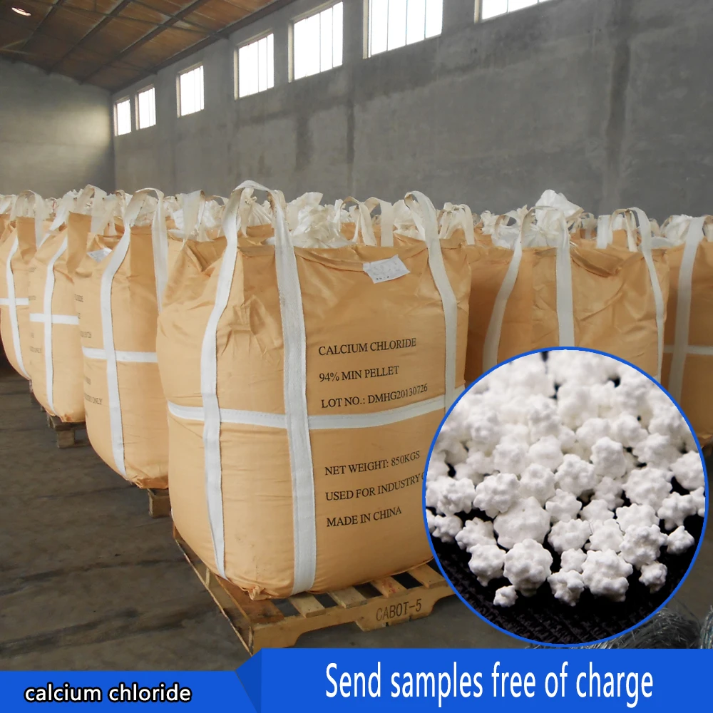 Industrial grade china supplier anhydrous calcium chloride cacl2 white granules prills 94%-97% 10043-52-4