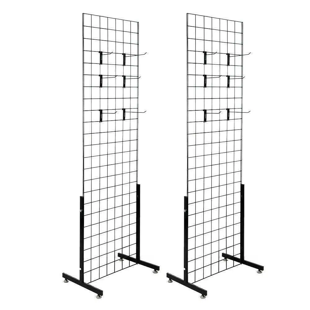 Metal Wire L Feel Gridwall Panel Display for Retail Store