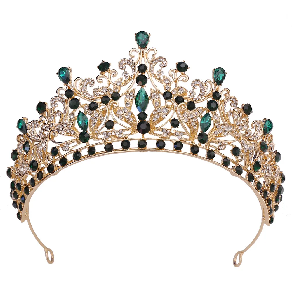 LUOXIN New Trendy Bride Hair Accessories Crystal Princess Birthday Bridal Crown Tiaras