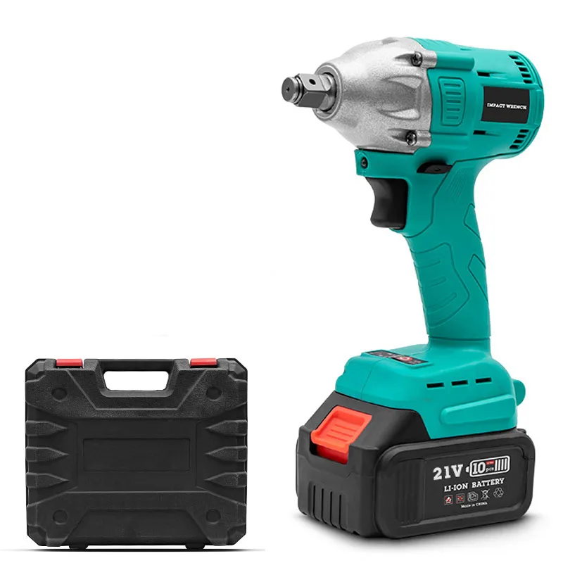 Cordless Electric Impact Cordless Ratchet  21v Brushless Wrench  4.0Ah Lithium Battery Powerful Impact Wrench Driver Gun Set