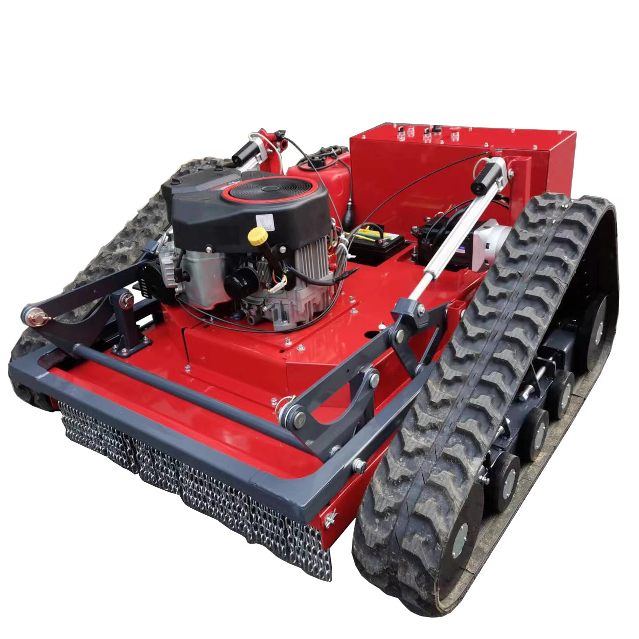 Self Propelled mini lawn mower remote control lawn mower with gasoline engine