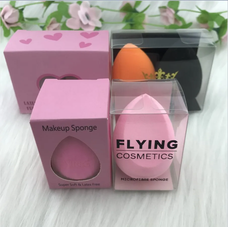 Wholesale Promotional Custom Logo Latex Free Material Make Up Sponges Soft Private Label Beauty Makeup Sponge Blender