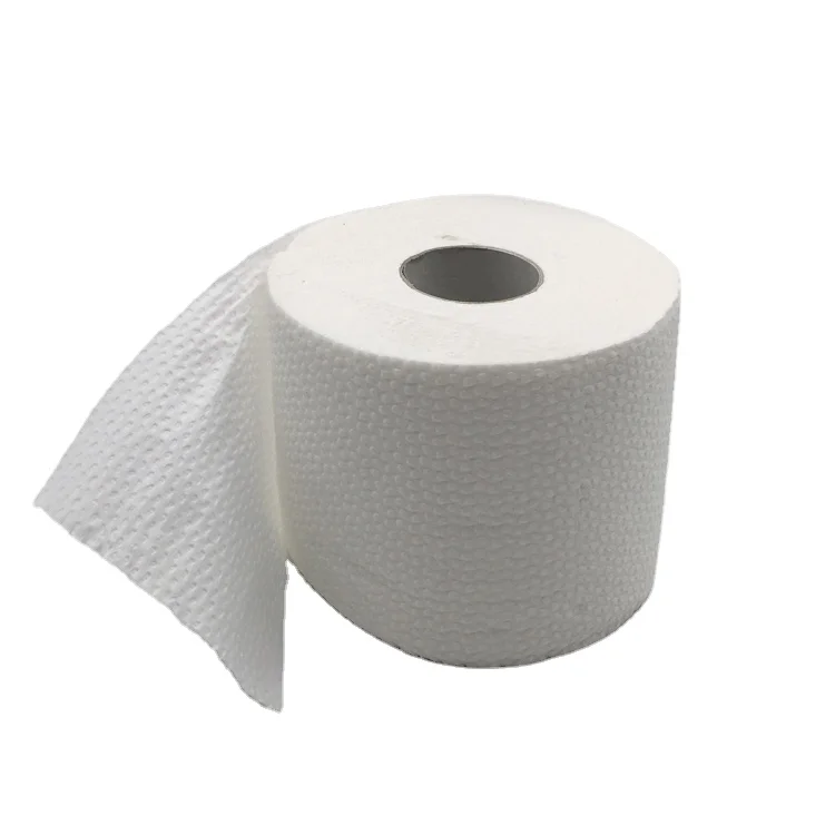 100% Recycle Pulp White Tissue Roll Natural Paper Napkin 2 Ply 200 Sheets Tissue Paper Custom Embossing Toilet Paper