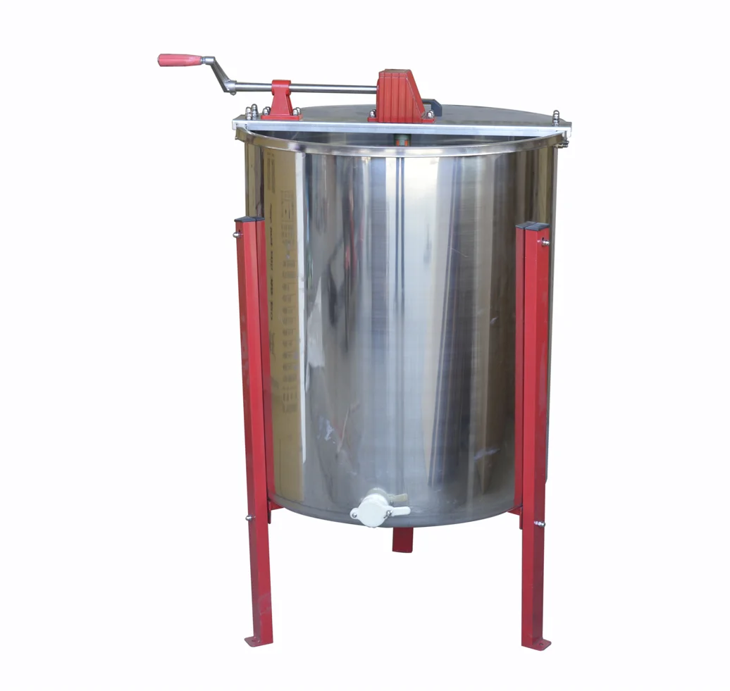 4 frames manual honey extractor with self-reverse turning Honey Separator machine