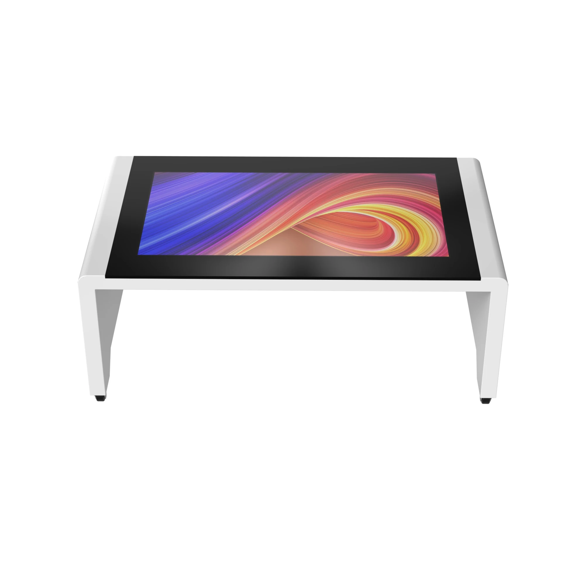 43 inch 4K kids smart table multi touch screen Interactive touch table with moving wheels