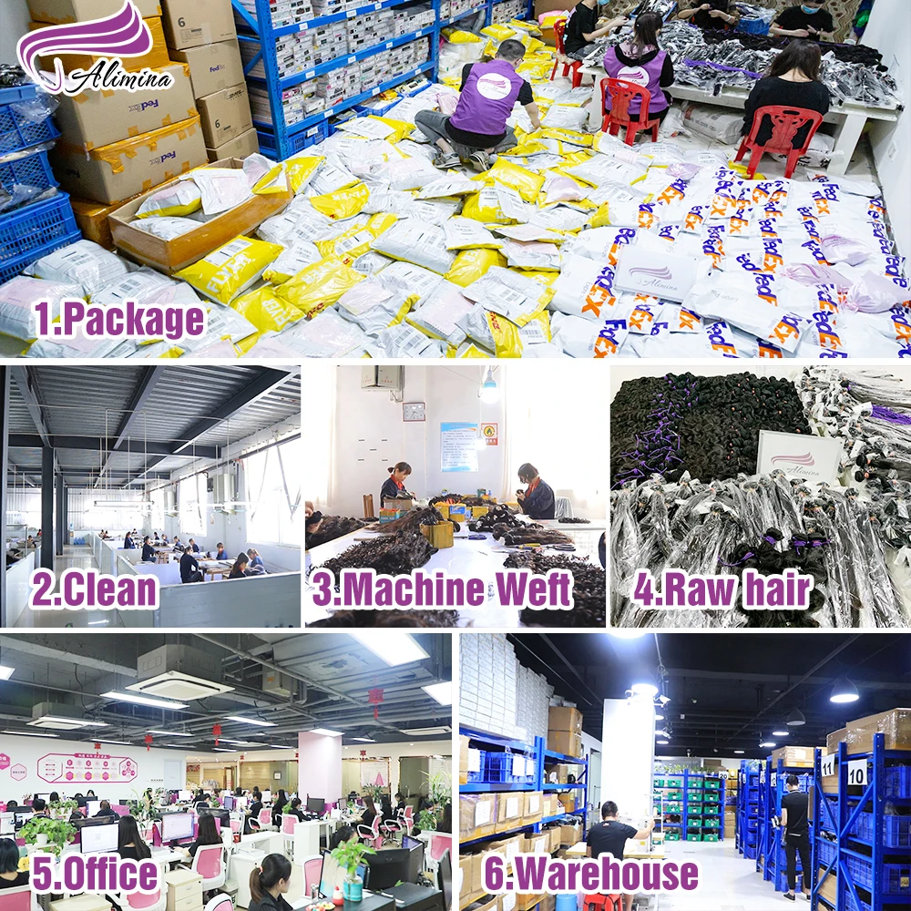 
Alimina Wholesale raw virgin cuticle aligned hair, wholesale mink indian virgin hair vendor ,raw indian hair directly from india 