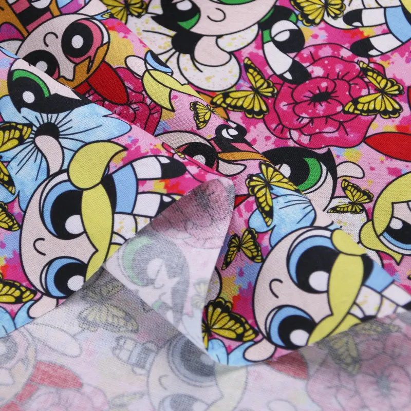 Digital Printing cartoon woven fabric Dress Clothing Tissu Coton 100% Cotton Fabric