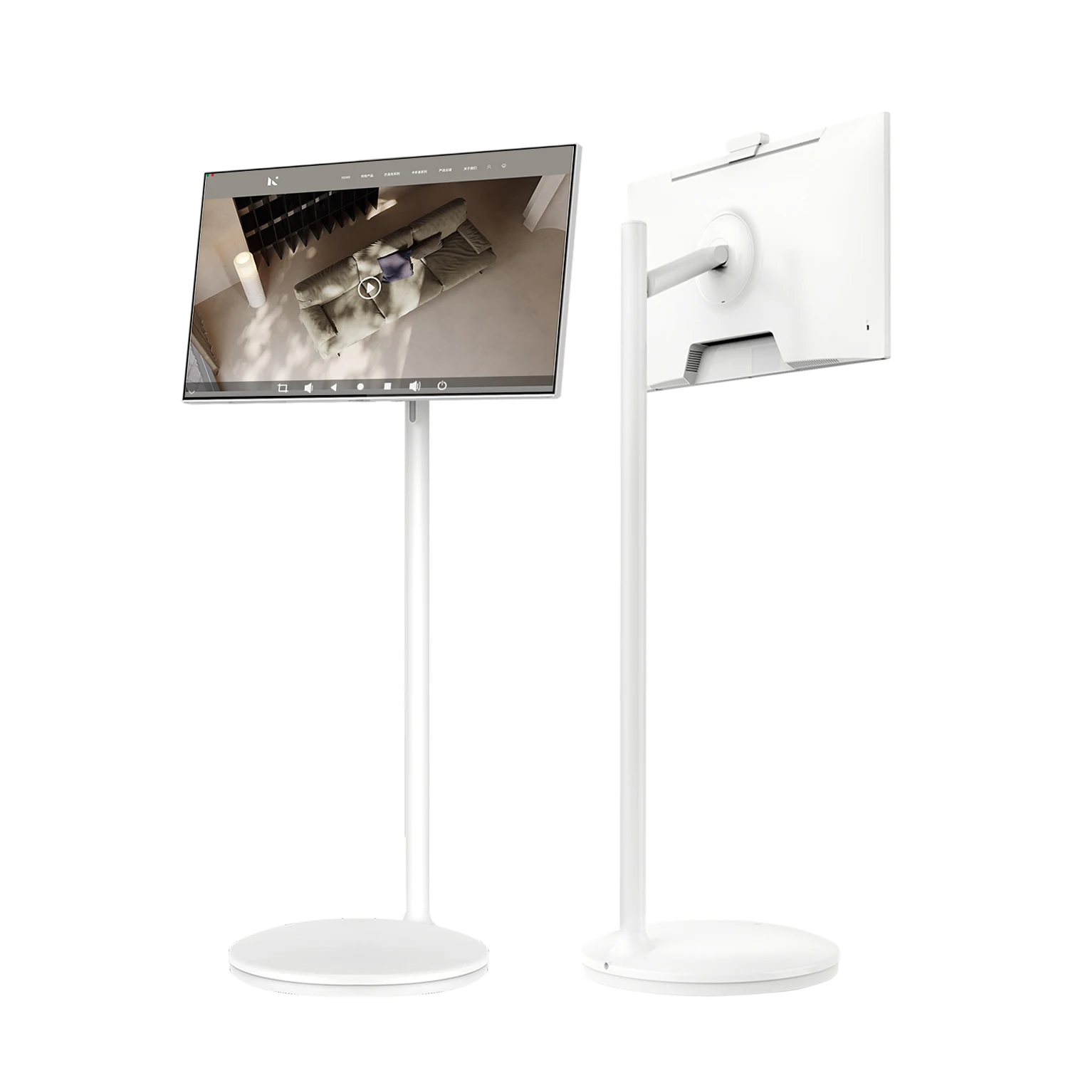 24 Inch Exclusive Discounts Stand Tv Follow By Me East Leton Touch Screen Multi Functional Portable Lcd Display
