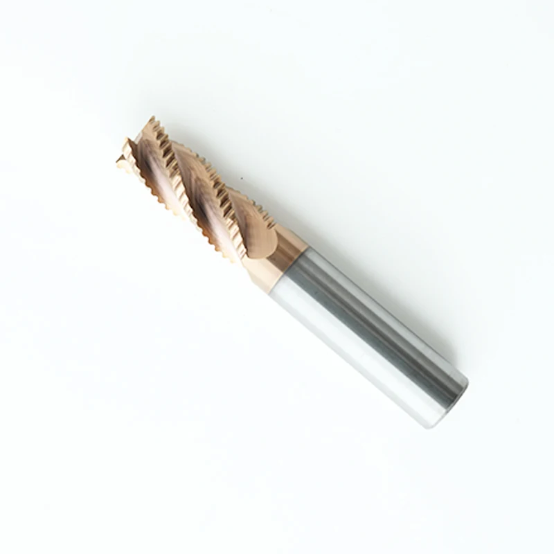 Low Price Wholesale CNC milling cutter Wood 4 Flute Roughing End Mill Router Bits Tungsten steel and aluminum with coarse skin
