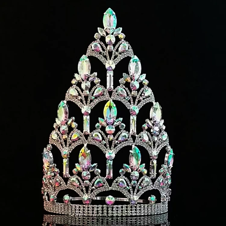 Wholesale Contour Band Crowns Miss World Beauty Pageant Crown Custom Tiaras
