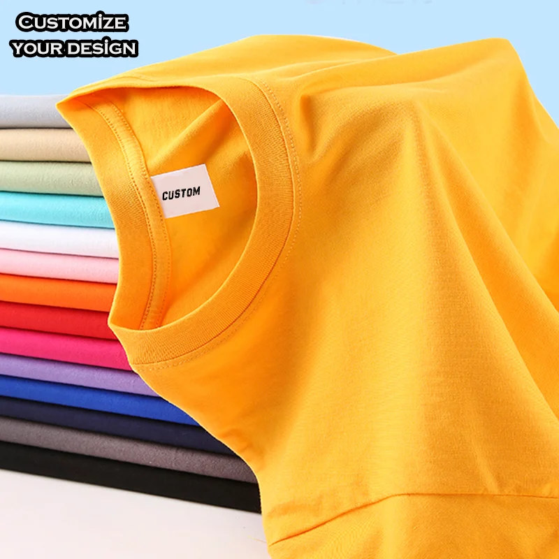 Unisex Oversize Short-Sleeved High Quality Drop Shoulder T-Shirts Custom Solid Color Street Style Clothing Men Direct