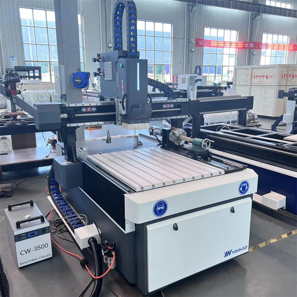 YOUHAOCNC mini cnc 3 axis 6090 atc cnc router desktop cnc milling machine woodworking machine with linear tool changer