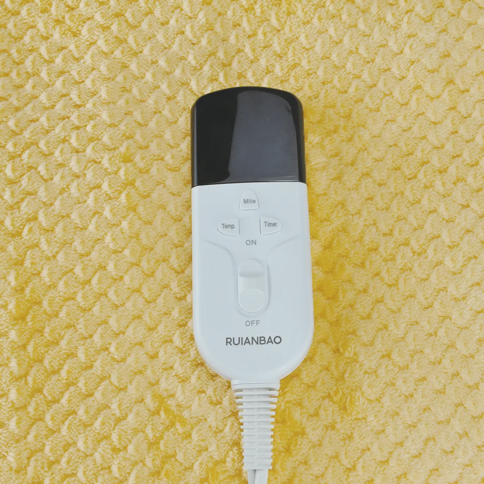 Rainbow Custom Size LOGO Hot Selling Washable Warm Electric Heated Blanket Wearable Soft Plush Washable Under Heated Blanket