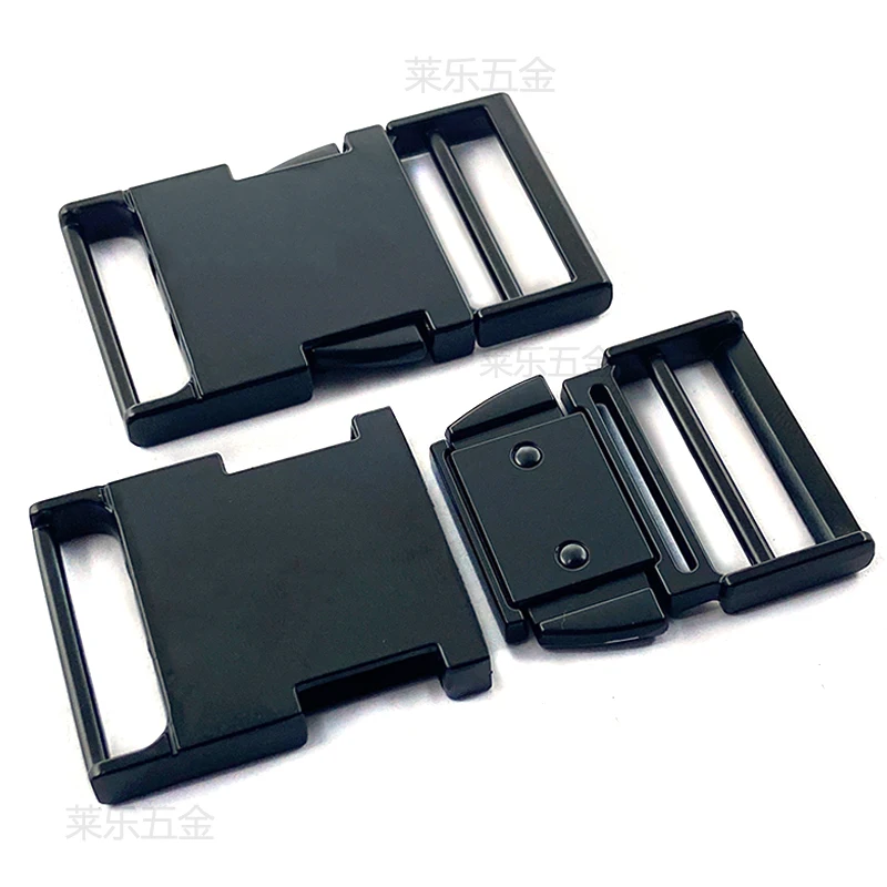 Customized Black Heavy Duty Metal Side Release Buckles Quick Side Release Buckles for Luggage Straps Pet Collar Backpack