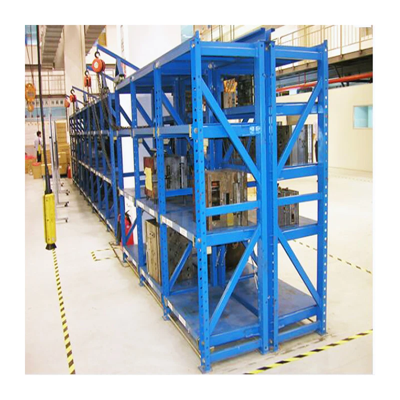 ISO9001 Certificate Hoist Crane Warehouse Storage Heavy Duty Mould Rack System