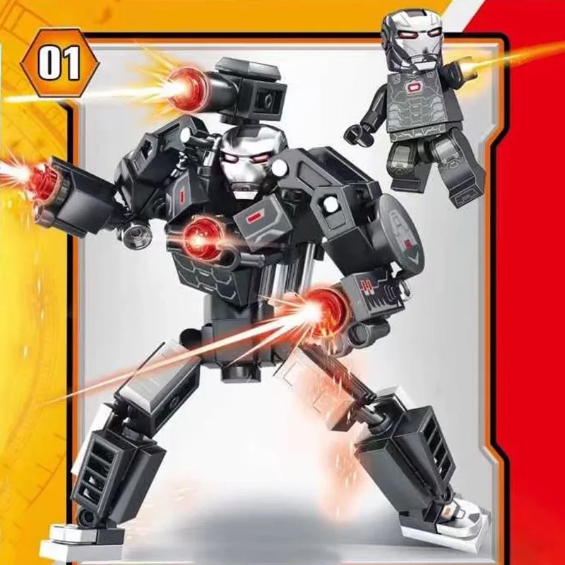 Cartoon figure blocks kids building bricks for children assemble  toys