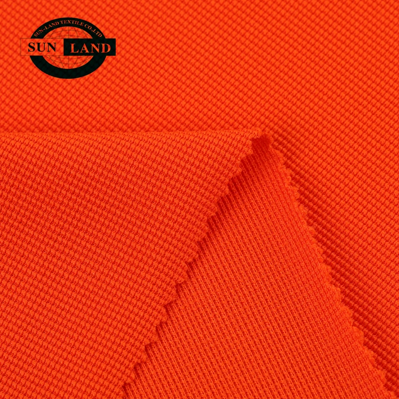 orange stock rts sports motobike work safety knit glov e s 97% polyester 3% spandex ottoman rib fabric