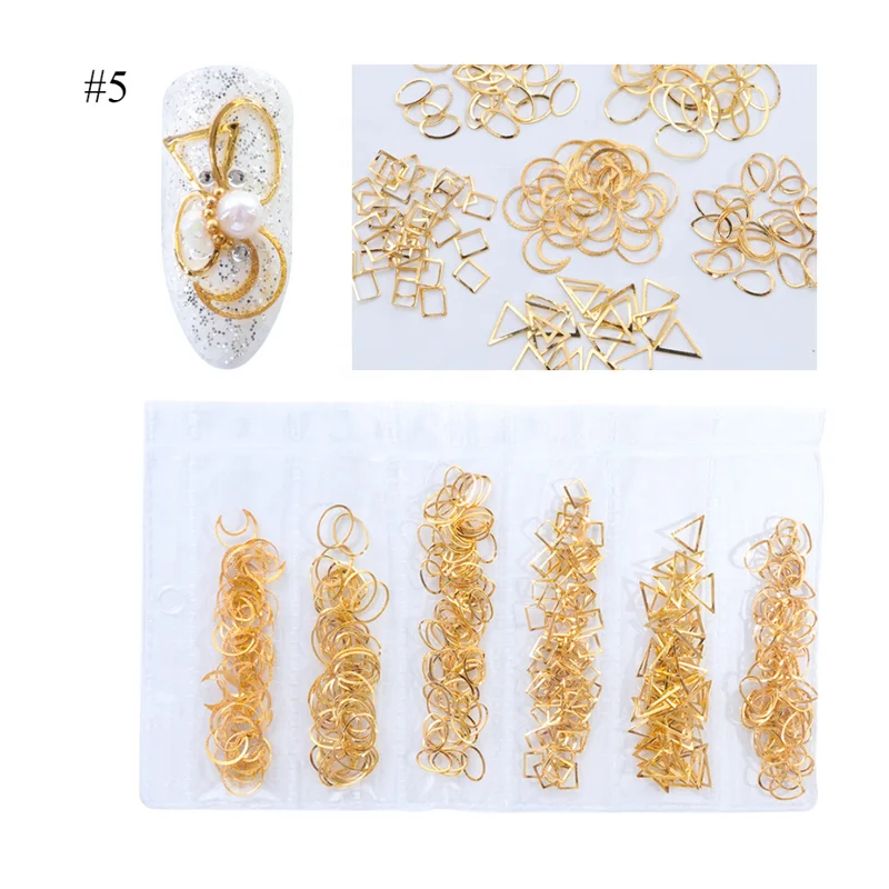 Hot Selling Christmas Nail Decoration 3D Nail Art Design Decoration 3d Metal Nail Decal for sale